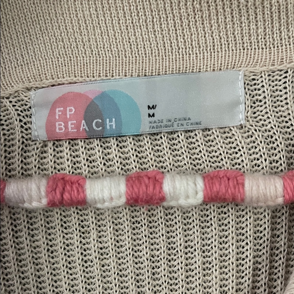 Beige Ribbed Romper - Picture 2 of 3